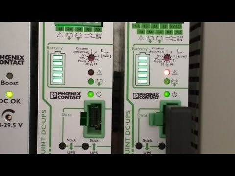 Quint DC-UPS. Alarm-Battery End of Lifetime. Ошибка ИБП. Горит красный треугольник.