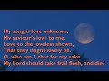 My Song is Love Unknown (Tune: Love Unknown - 7vv) [with lyrics for congregations]