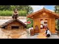 After the devastating flood, the girl built a wooden house in just 315 days.| by @LyMaiFarmer DEFAULT Thumbnail