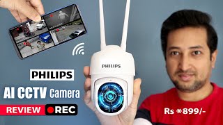 Wireless AI Camera | Best Outdoor CCTV Camera India, Philips outdoor wifi cctv camera HSP3800 review