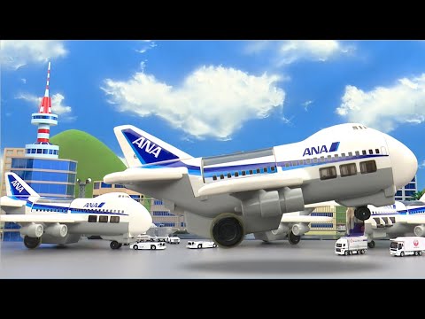 トミカであそぼう！Tくんといっしょにトミカをみにいこう！くうこう へん【トミカにおまかせ！タカラトミーキッズ】 親子で楽しくあんしん|ひこうき|はたらくくるま|ファミリー|おはなし| タカラトミー公式