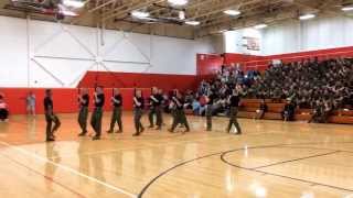 preview picture of video 'Portage High School MCJROTC Armed Exhibition Squad - Awards Night 2014'