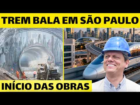 O ÍNICIO DAS OBRAS DO TREM BALA BRASILEIRO