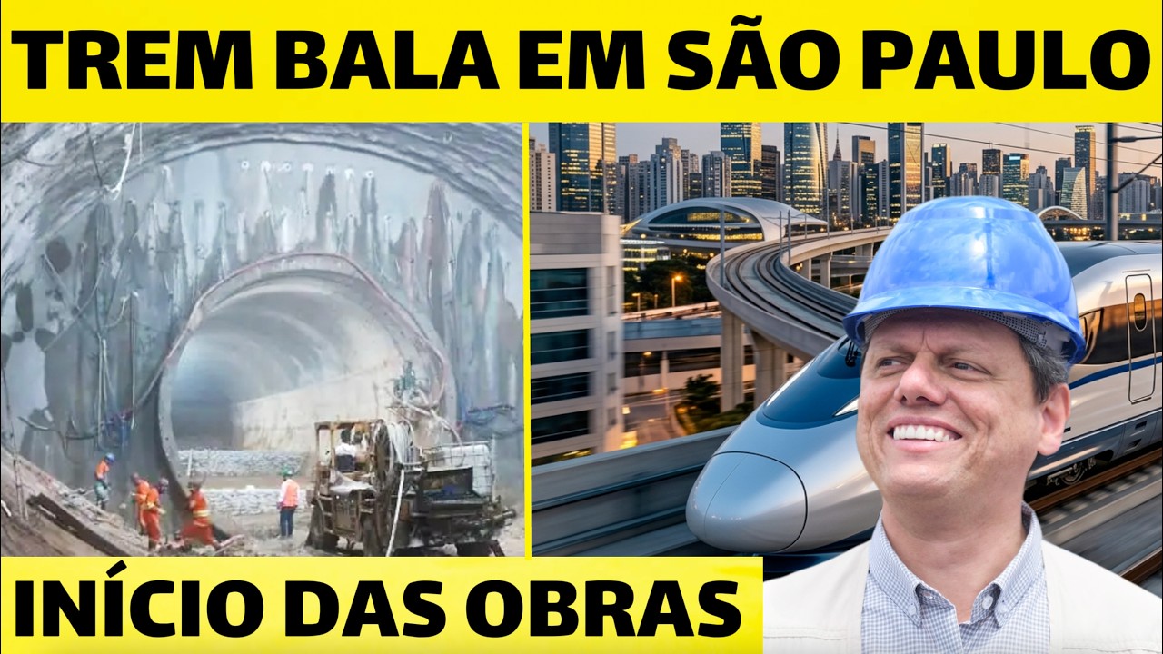 O ÍNICIO DAS OBRAS DO TREM BALA BRASILEIRO