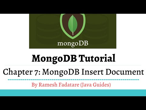MongoDB Tutorial 7 MongoDB Insert Document