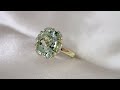 18 kt gold halo ring with diamonds “Peony” Video 1