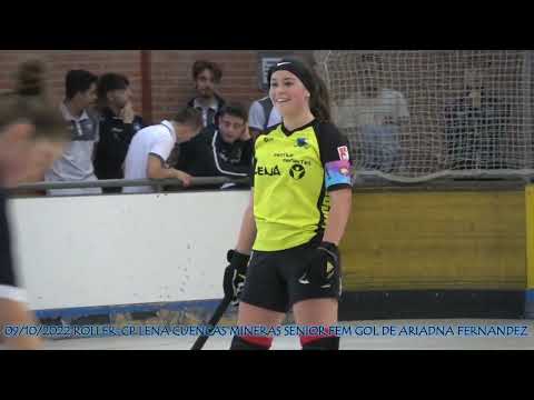 20221009 ROLLER-CP LENA CUENCAS MINERAS SENIOR FEM 11 GOL DE ARIADNA FERNANDEZ IGLESIAS DE PENALTI