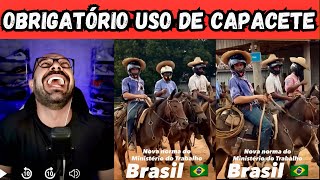 Governo das trevas vai obrigar peão a usar capacete para trabalhar.