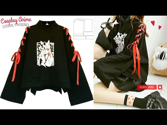 Vídeo relacionado con Generisch Sudadera con capucha de manga azul con forma de jersey para cosplay, anime, vestido de niña, azul, XXL
