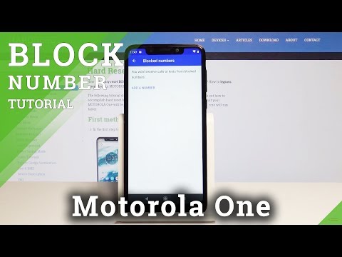 How to Block Number in Motorola One - Block Calls & Messages