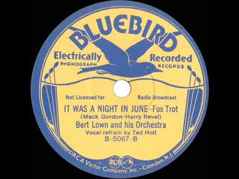 1933 Bert Lown - It Was A Night In June (Ted Holt, vocal)