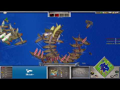 ONU vs AoL+F2 - Age of Mythology: The Titans (Hybrid Mod) (Game 1)