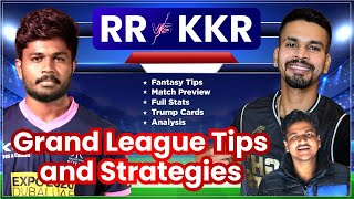 RR vs KOL Dream11, RR vs KKR Dream11, Rajasthan vs Kolkata Dream11: Grand League Tips and Strategy