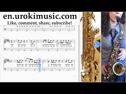 Saxophone lessons (Alto) The Chainsmokers - Sick Boy Sheet Music Tutorial um-ih352