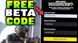 NEW MW4 FREE BETA CODE GLTICH! HOW TO PLAY THE MODERN WARFARE 4 BETA EARLY!