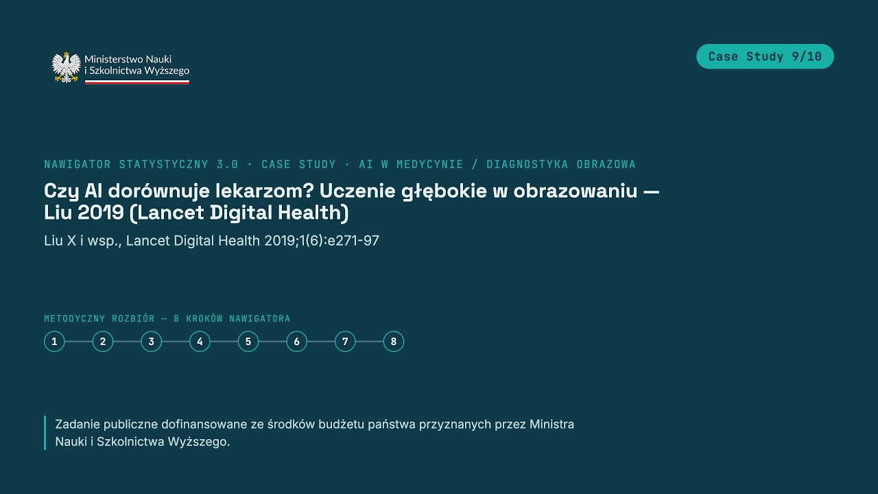 Metaanaliza trafności diagnostycznej: algorytmy a lekarze (Liu 2019)