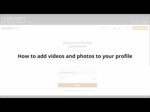 How to Add Videos & Photos to Your SpeakerPAGE