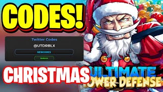 *NEW* ALL CHRISTMAS UPDATE 47 CODES FOR ULTIMATE TOWER DEFENSE! ULTIMATE TOWER DEFENSE CODES