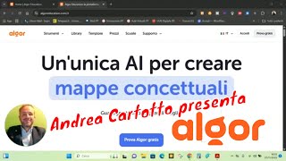 Andrea Cartotto - Algor Education, il tuo assistente IA per Mappe concettuali, flashcard e quiz!