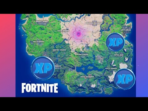 BLUE XP Coins locations week 8 - fortnite