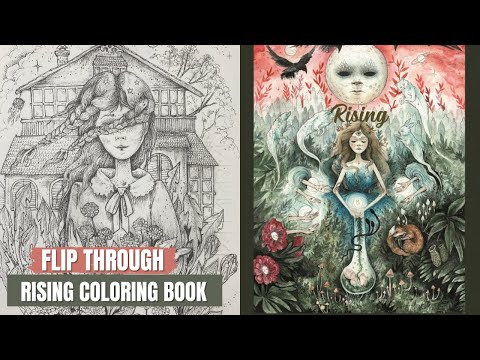 Rising Hardback Flip Through Coloring Book Review