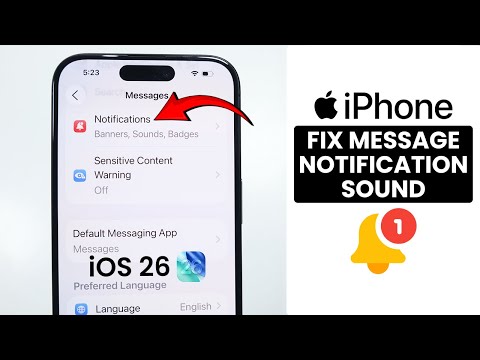[iOS 26] How to Fix Message Notification Sound Problem on iPhone