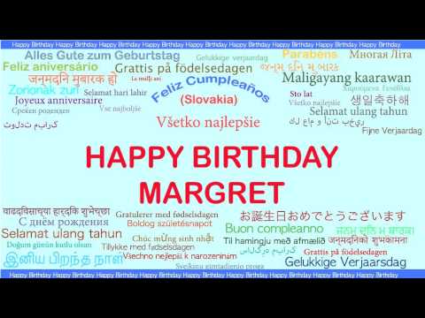 Margret   Languages Idiomas - Happy Birthday