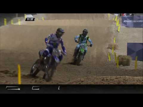 2017 MXGP of Qatar MXGP Race 2 Romain Febvre & Clement Desalle Battle