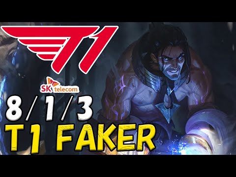 T1 Faker サイラス(Sylas) VS ノクターン(Nocturne) MID patch 12.18 KR RANK