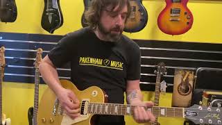 Video thumbnail for WHAT DOES THIS EPIPHONE LES PAUL CLASSIC WORN METALLIC GOLD SOUND LIKE? by Pakenham Music