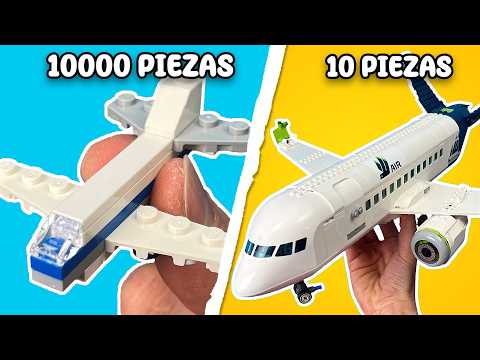 Crash the Biggest Lego Plane | 10 vs. 1,000 LEGO Pieces Clash