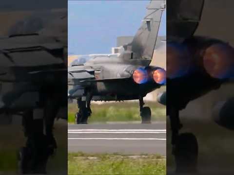 Loud Full Afterburner Panavia Tornado Fighter Jet Take Off Ghedi 6 Stormo Diavoli Rossi
