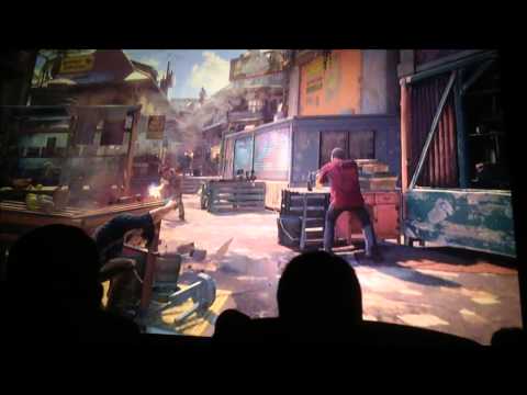 Uncharted 4 e3 Sony press conference movie theaters crowd reaction