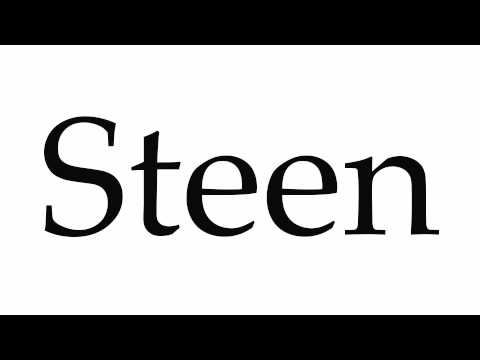 How to Pronounce Steen