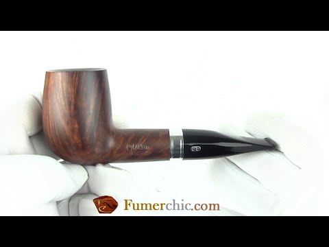 Pipe Chacom Maigret Brune: 9mm et petit fond plat pour la poser.