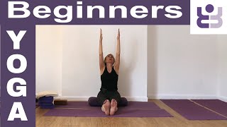 Iyengar Yoga for Beginners. 20 minute class. Seated poses to open hips and shoulders