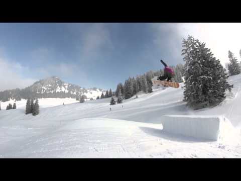 Snowpark Gstaad: Checkin' out the set up - 25.01.2013