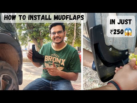 Mudflap In Only ₹250😎 How To Install Mudflap In car Easily At Home | Tata Nexon Mudflap Installation