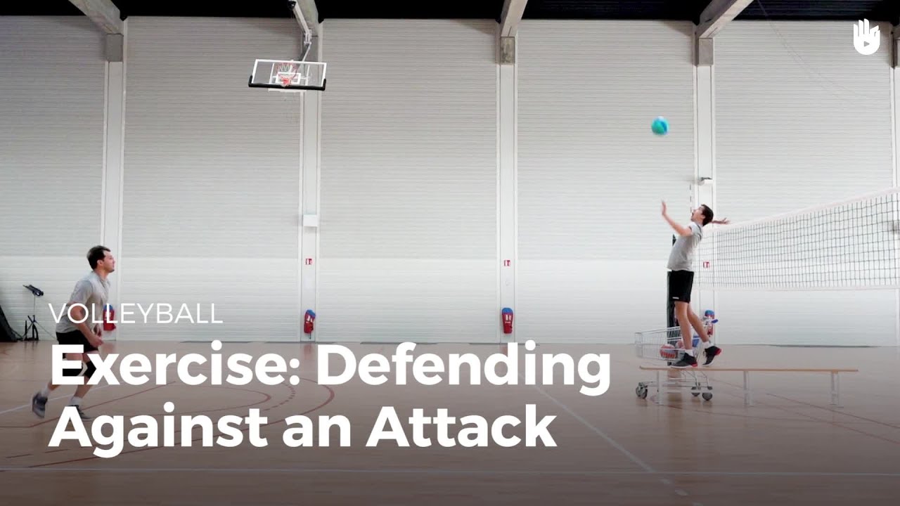 Exercise defending against an attack Learn to Play Volleyball Sikana