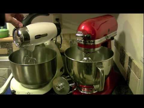 KitchenAid Artisan Mixer compared with SunBeam...