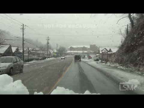 1-16-2022 Helen, GA Slick Road Conditions