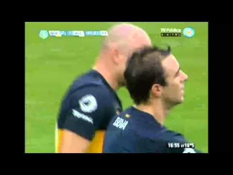 1er gol de Silva (Boca 3 All Boys 1) Inicial 2012