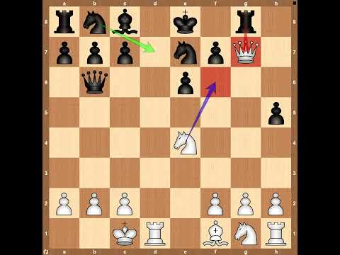 French Defense with Brilliant Queen Sacrifice Kurt Springer vs Anda Hakon