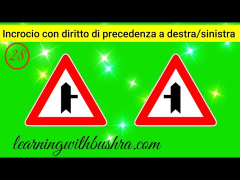 28. Incrocio con diritto di precedenza a destra e a sinistra || Patente in Urdu