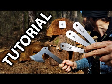 The EASIEST Knife/Axe Throwing Techniques for Beginners (With Adam Celadin/World Champion)