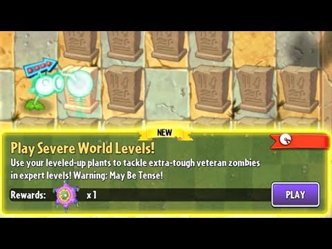 Plants vs. Zombies 2 - New Quest: Play Severe World Levels