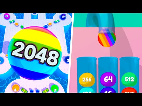 Right Path vs Jelly Drops 2048 - Max Level Gameplay (Part 1)