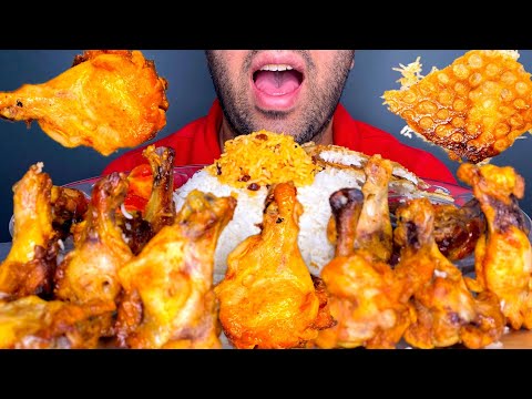 ASMR | EATING SPICY CHICKEN CURRY, WHITE RICE (NOTALKING) MUKBANG