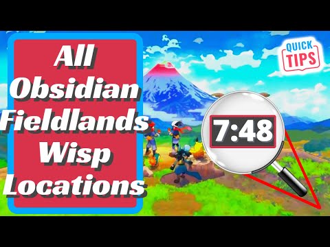 All Obsidian Fieldlands Wisp Locations - Pokemon Legends Arceus