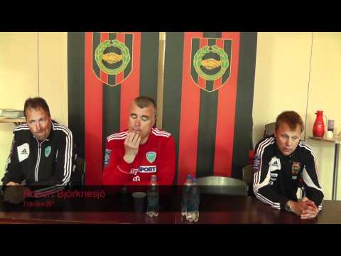 Presskonferensen efter BP-Umeå FC